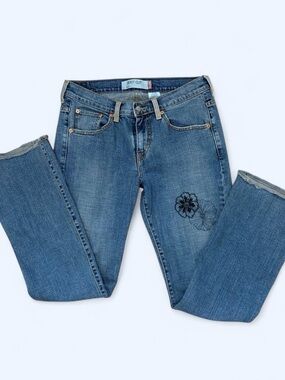 Levi's Womens Boot Cut Jeans with Floral Stitching